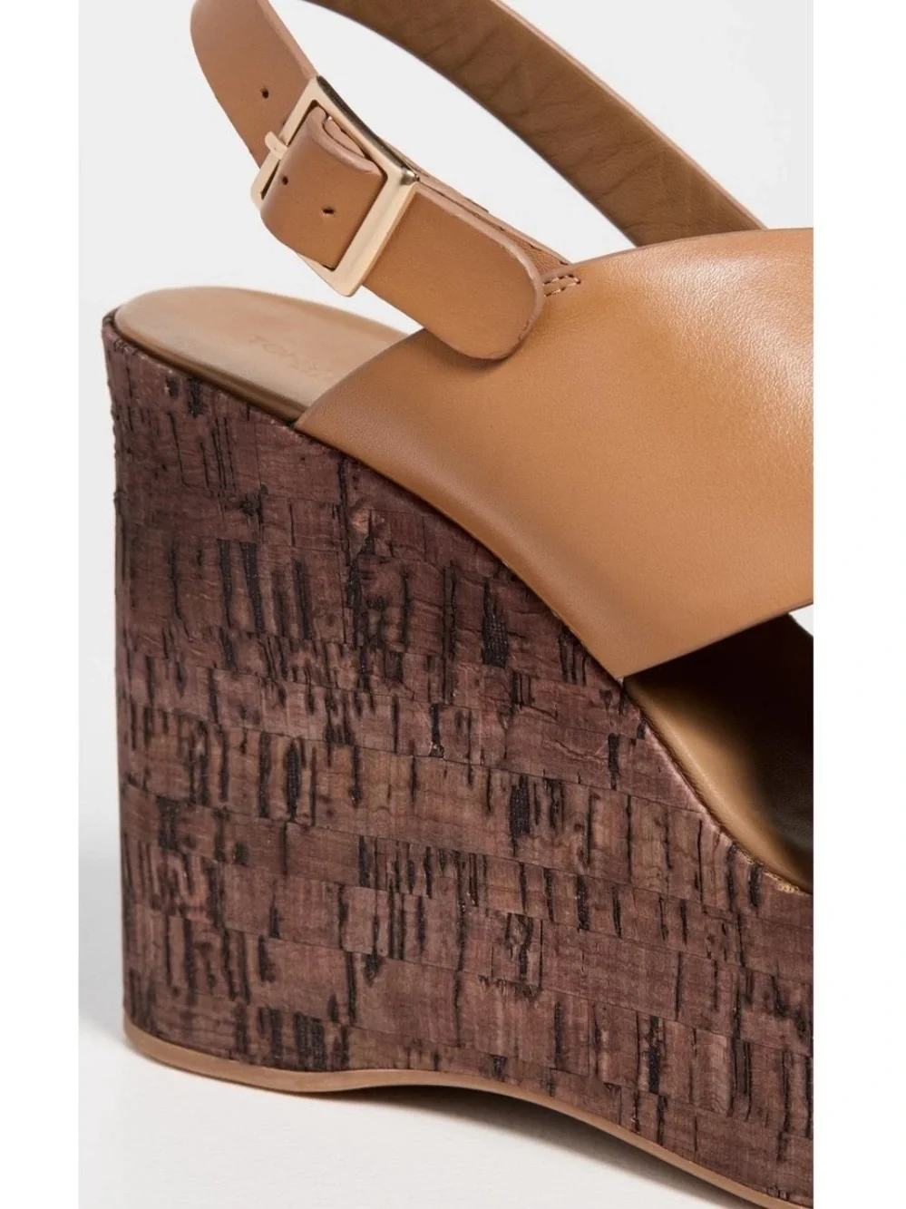 Tony Bianco Vogue Women’s Platform Wedge Slingback Sandal Tan Como NWB